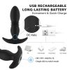 Telescopic Anal Butt Plug Thrusting Vibrator Prostate Massager Dildo for Adult