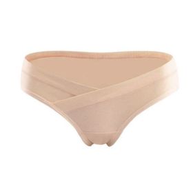 Breathable Pregnant Women During Pregnancy Low Waist Panties (Option: Apricot-M)