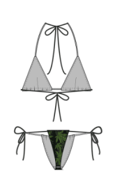 Bikini (Option: Green-10)