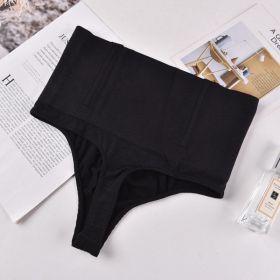 Belly Contracting Underwear Women's Strong Lower Belly Contraction (Option: Black-L-Steelless bone)