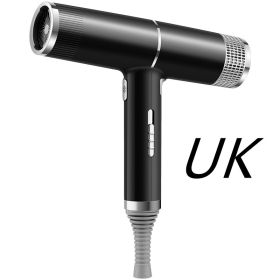 New Concept Hair Dryer Household Hair Dryer (Option: Black-UK-Color box)