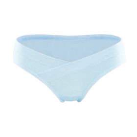 Breathable Pregnant Women During Pregnancy Low Waist Panties (Option: Fish And Water Color-M)