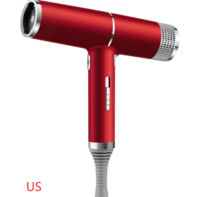 New Concept Hair Dryer Household Hair Dryer (Option: Red-US-Gift box)