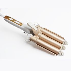 Ceramic Glaze Large Egg Roll Stick Three Stick Curling Iron (Option: 25mm-US)