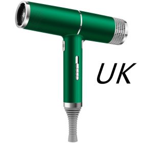 New Concept Hair Dryer Household Hair Dryer (Option: Green-UK-Color box)