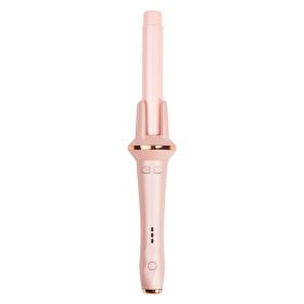 Electric Rotating Non-invasive Hair Iron Large Volume Wave Volume Female (Option: Pink-US)