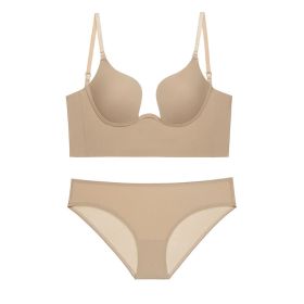 Back Beauty Non-trace Bra Suit (Option: Flesh Colored Suit-70B)