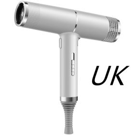 New Concept Hair Dryer Household Hair Dryer (Option: Silver-UK-Gift box)