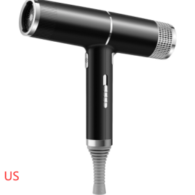 New Concept Hair Dryer Household Hair Dryer (Option: Black-US-Color box)