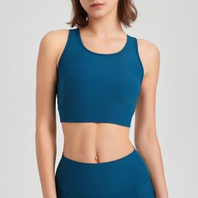 Fashion Fitness Yoga Wear Vest (Option: Mineral Blue-M)