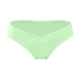 Breathable Pregnant Women During Pregnancy Low Waist Panties (Option: Green-XXXL)